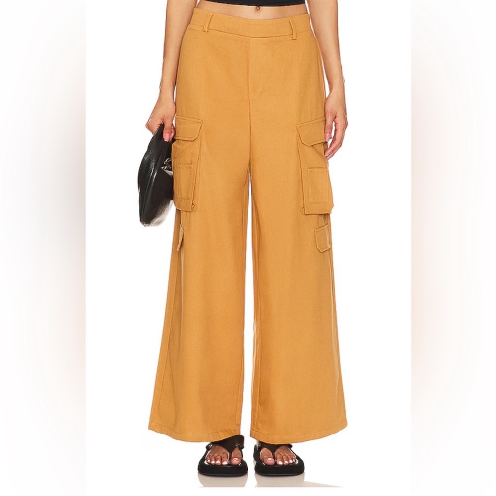 Superdown Size Small Piper Cargo Pant In Khaki Brown NWT